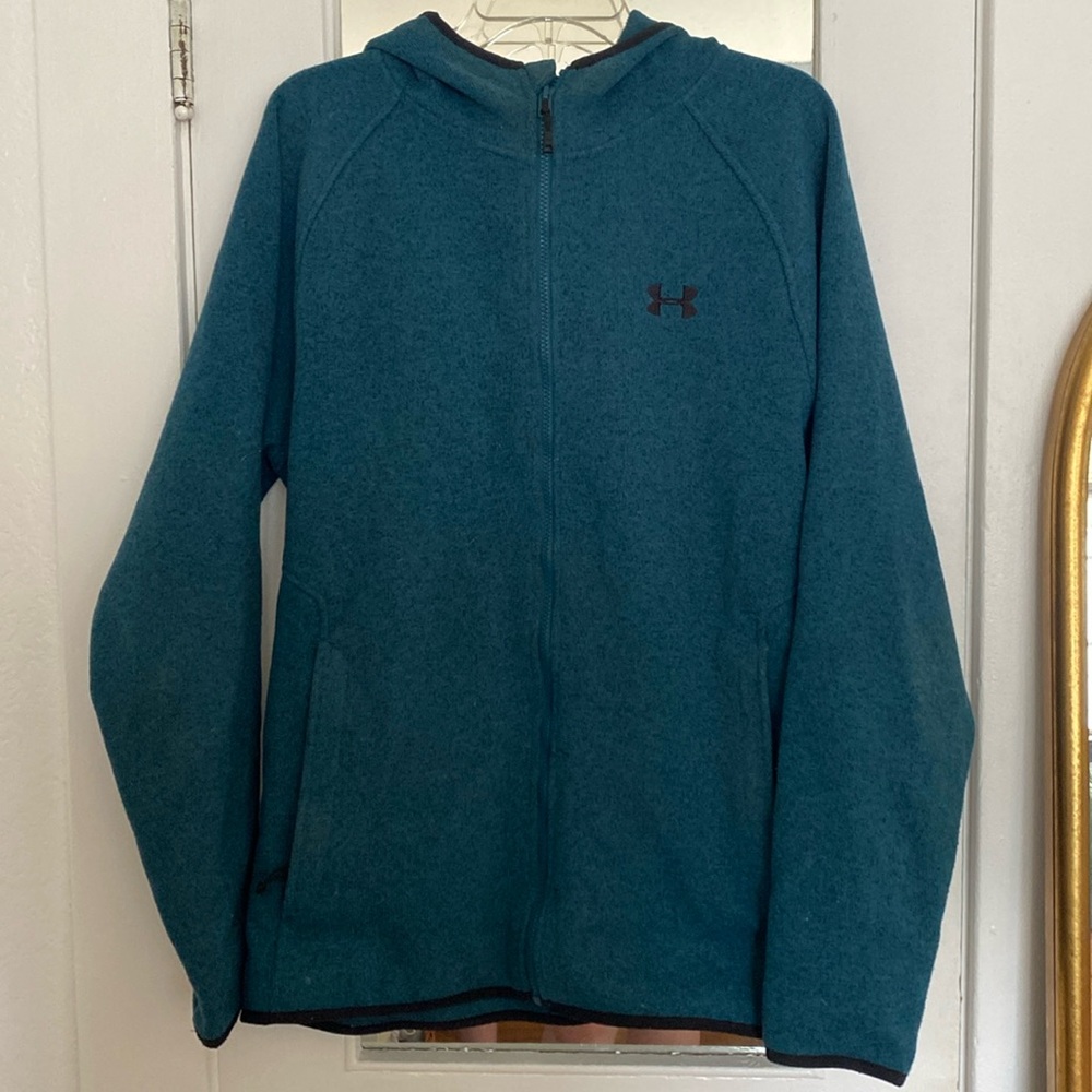 Men’s Blue Underarmour Fleece Zip-up Hoodie
